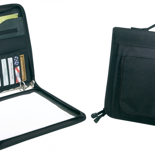 PDI327:  ZIPPERED BINDER PADFOLIO