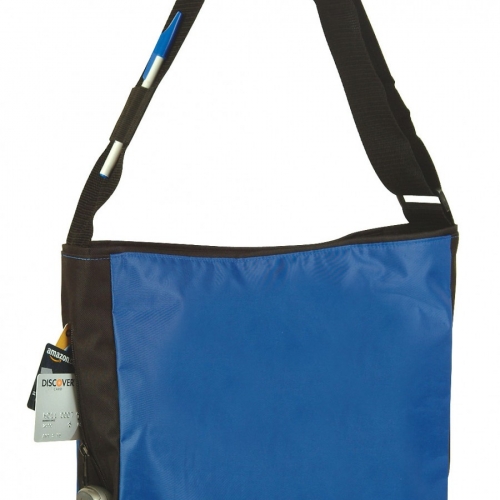 TPU161:  	 SIDE ZIPPERED SPORTS TOTE BAG